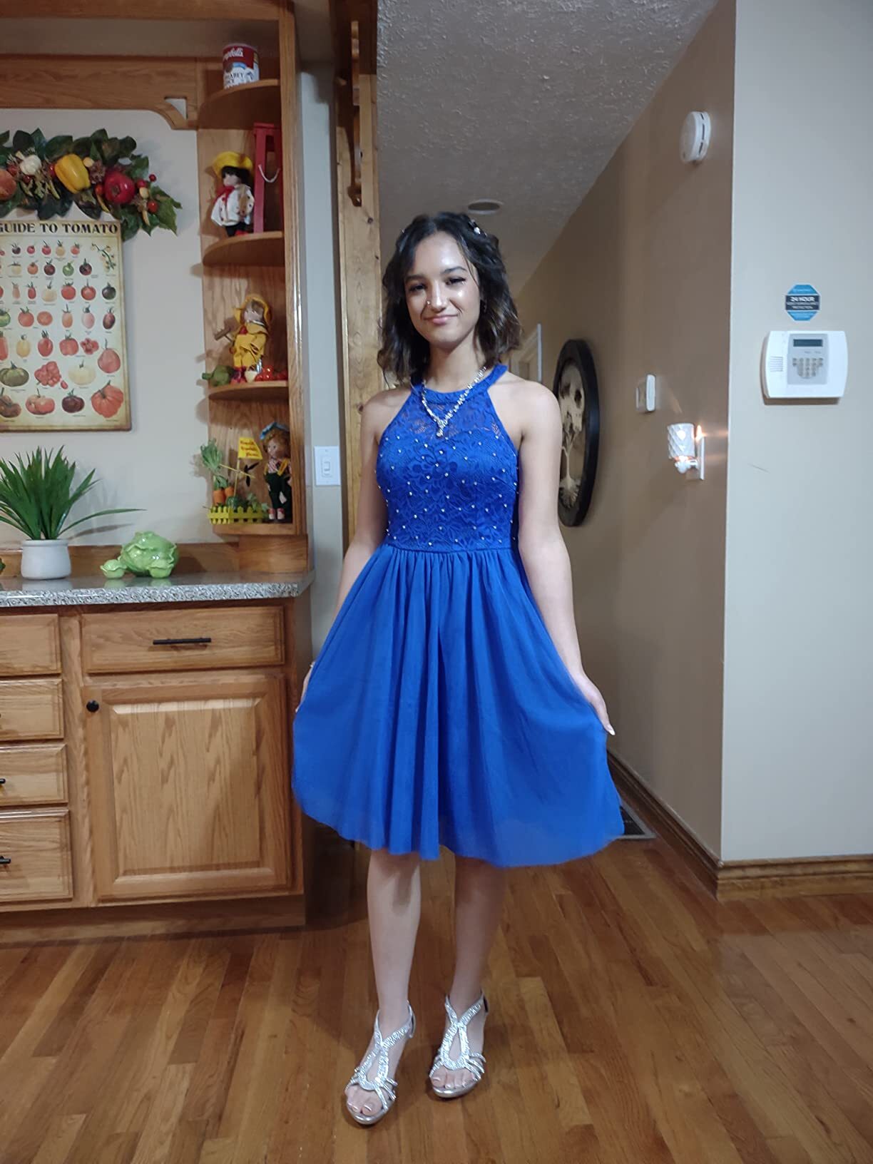 royal blue chiffon homecoming dresses
