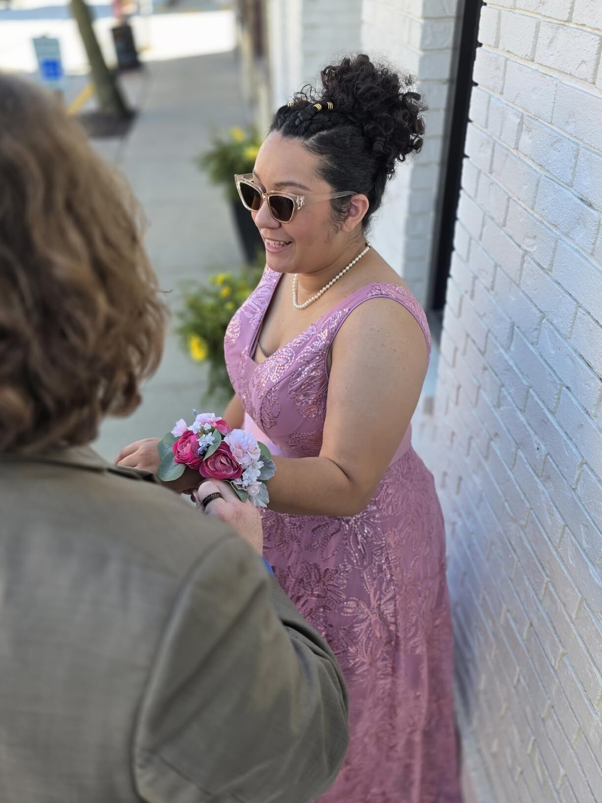 plus size pink prom dresses